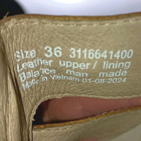 Dansko Tatiana Tan Pull Up Leather Sandals Size 36 Comfort Heel Slingback - Picture 16 of 16